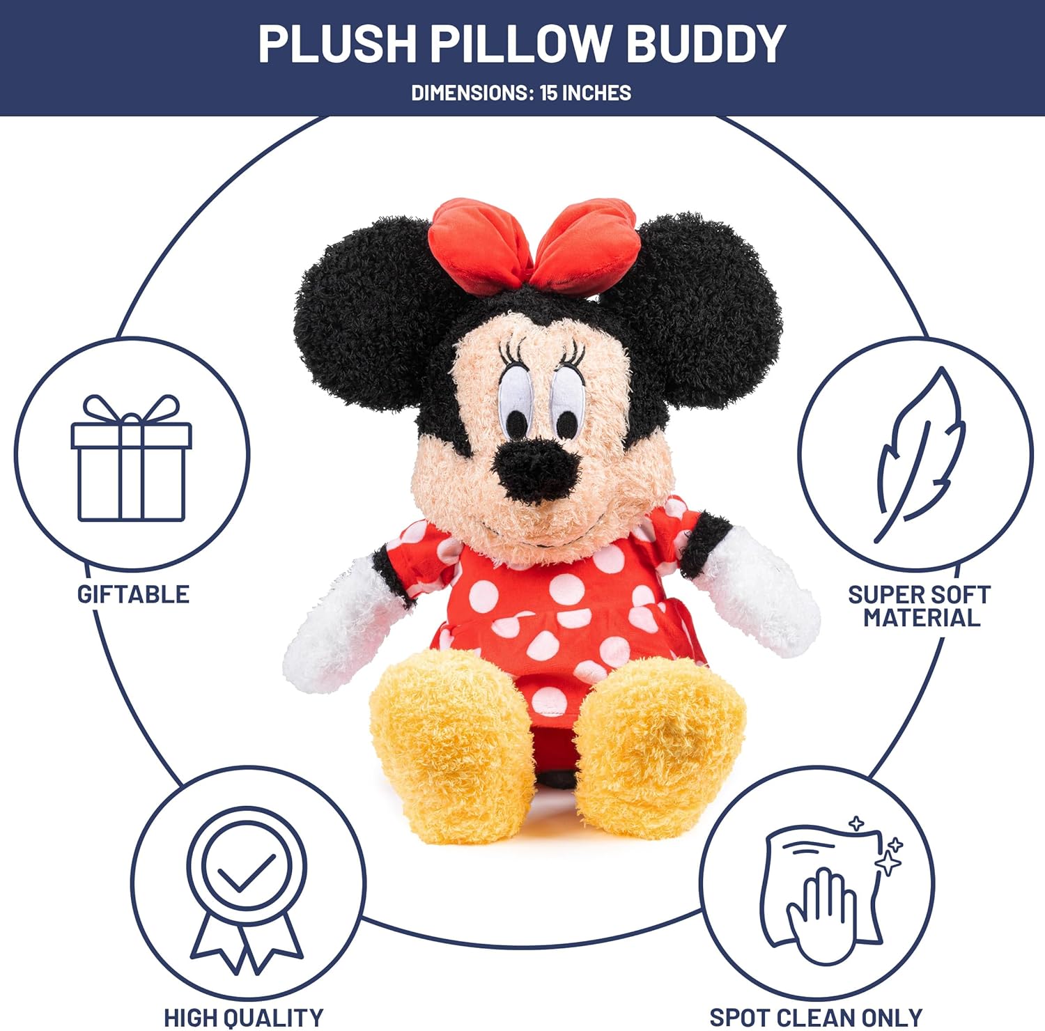 Minnie Mouse Disney Plush Pillow Buddy