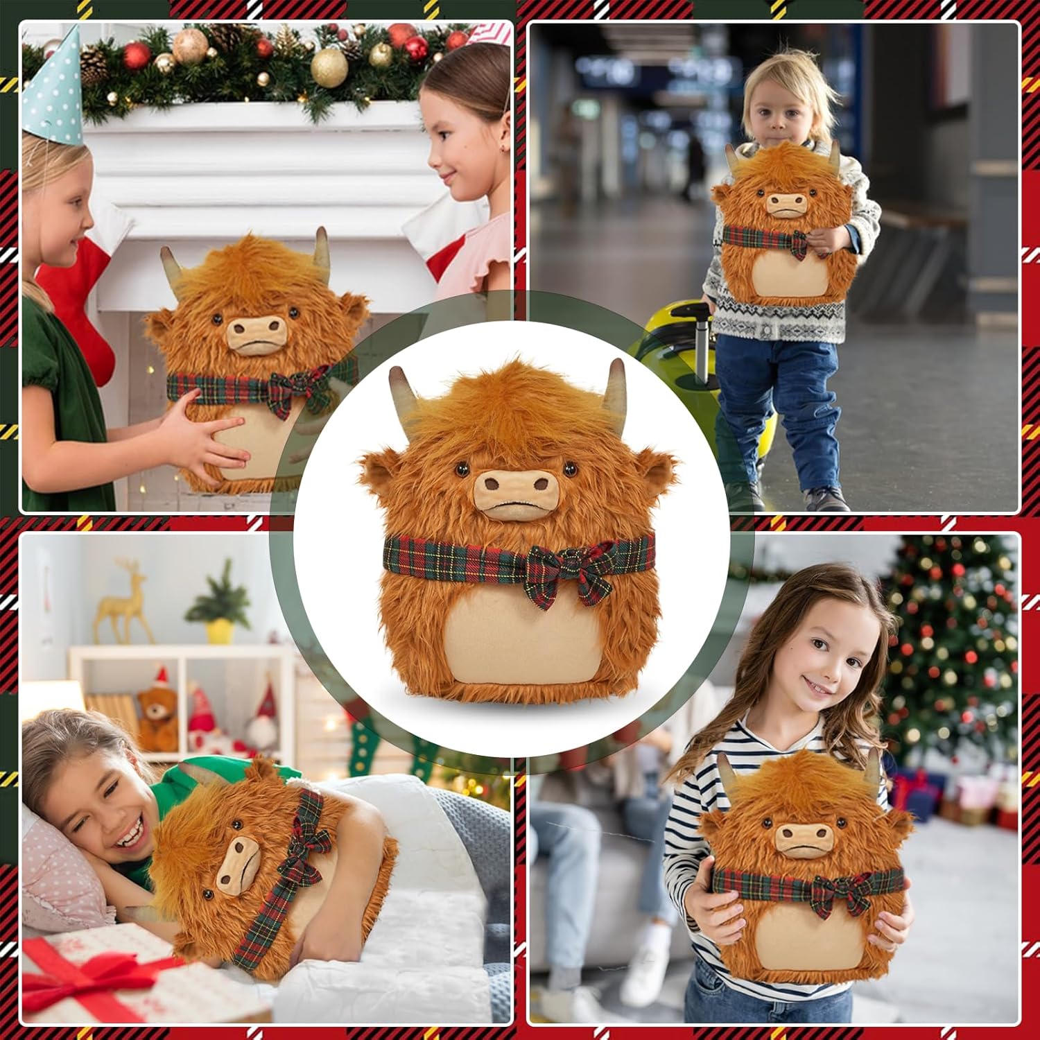 Highland Cow Stuffed Animal 114 Inch Brown