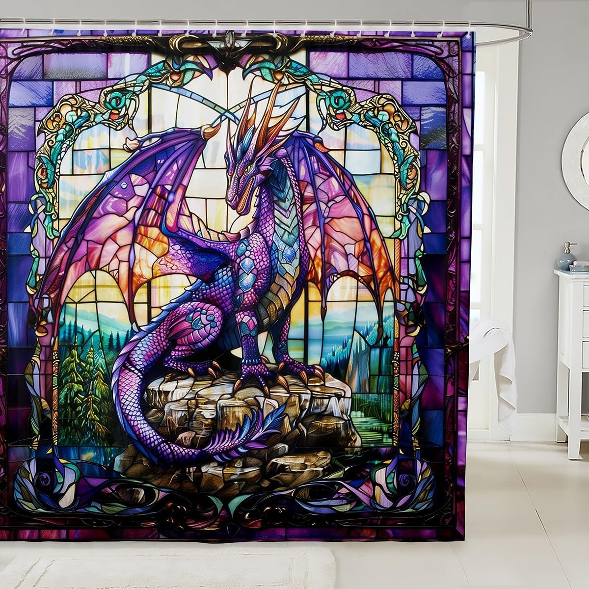 Stylish Purple Dragon Bath Experience Enhance Your Day