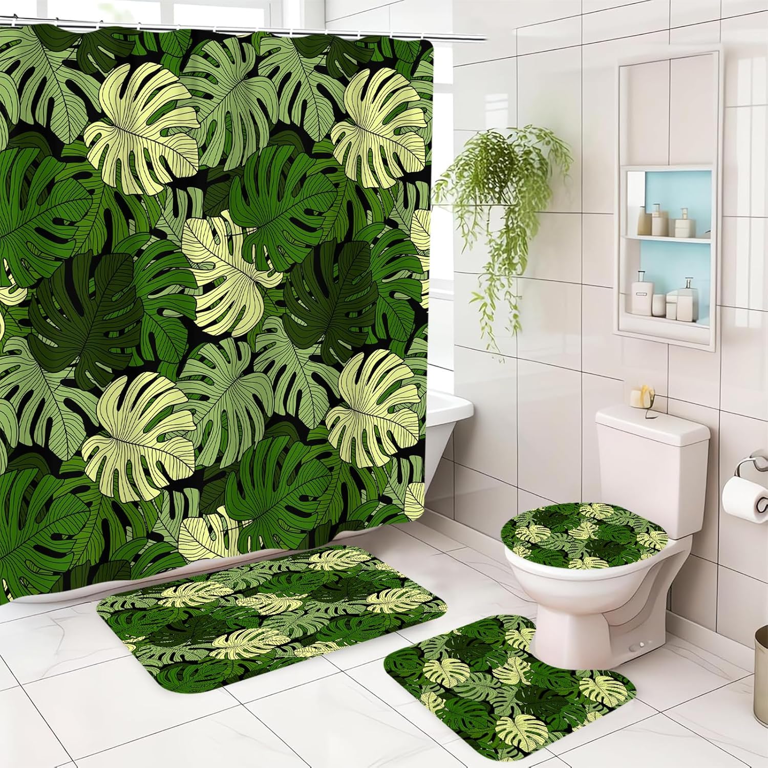 Bath Decor Set with Nature Kids Design