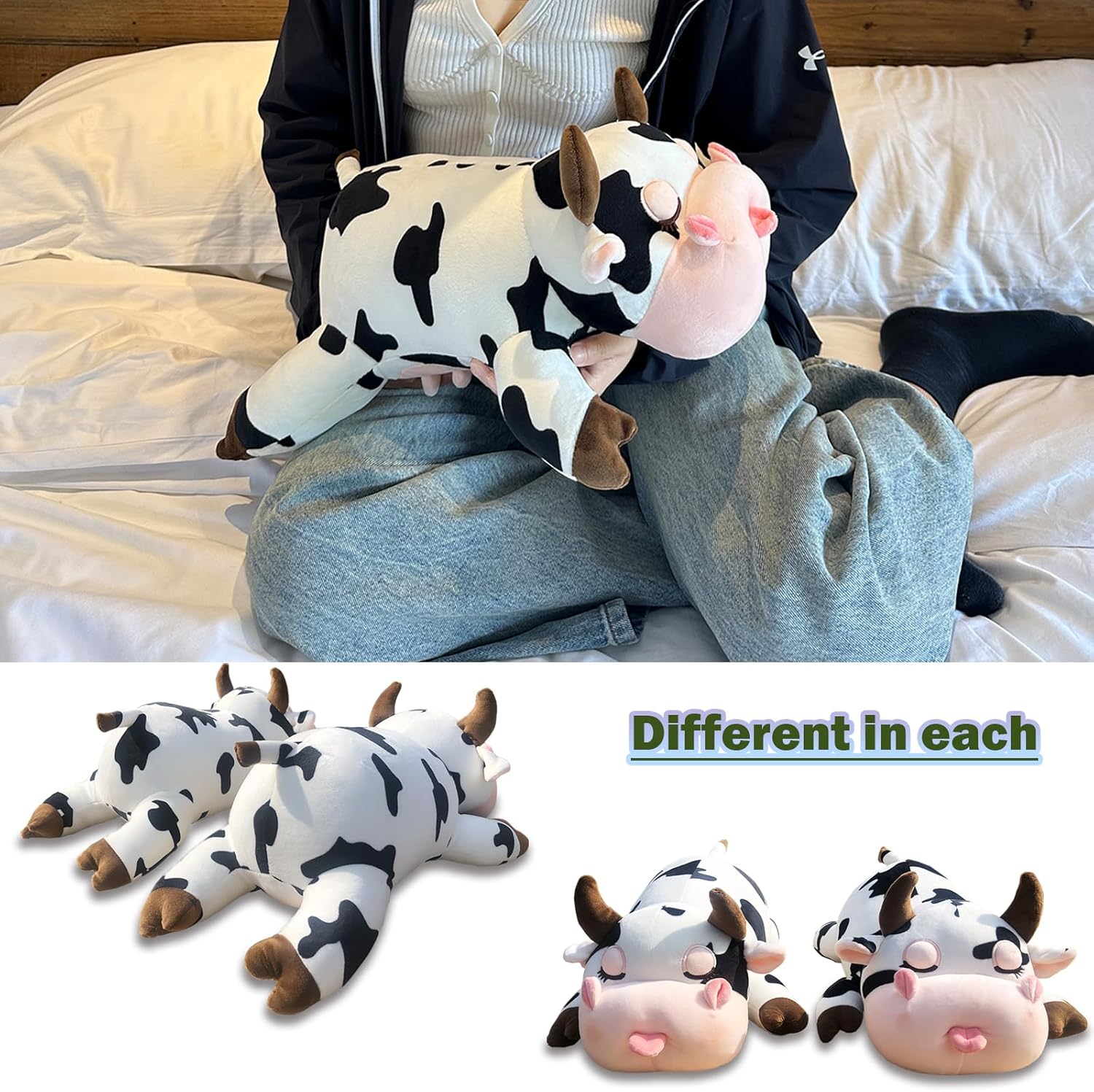 Cozy Cow Pillow for Kids Adults