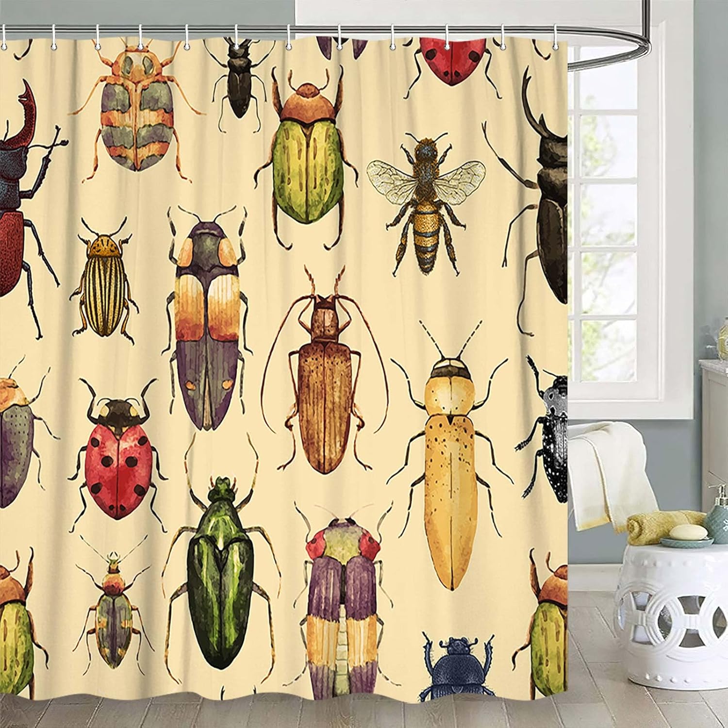 Nature-Exploring Shower Curtain