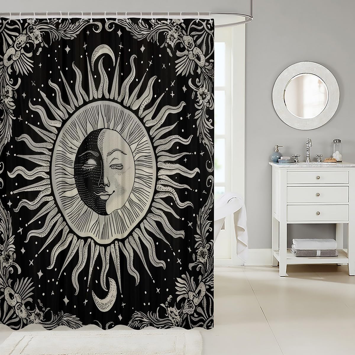Bohemian Bath Curtain 72x84 Home Decor Gifts
