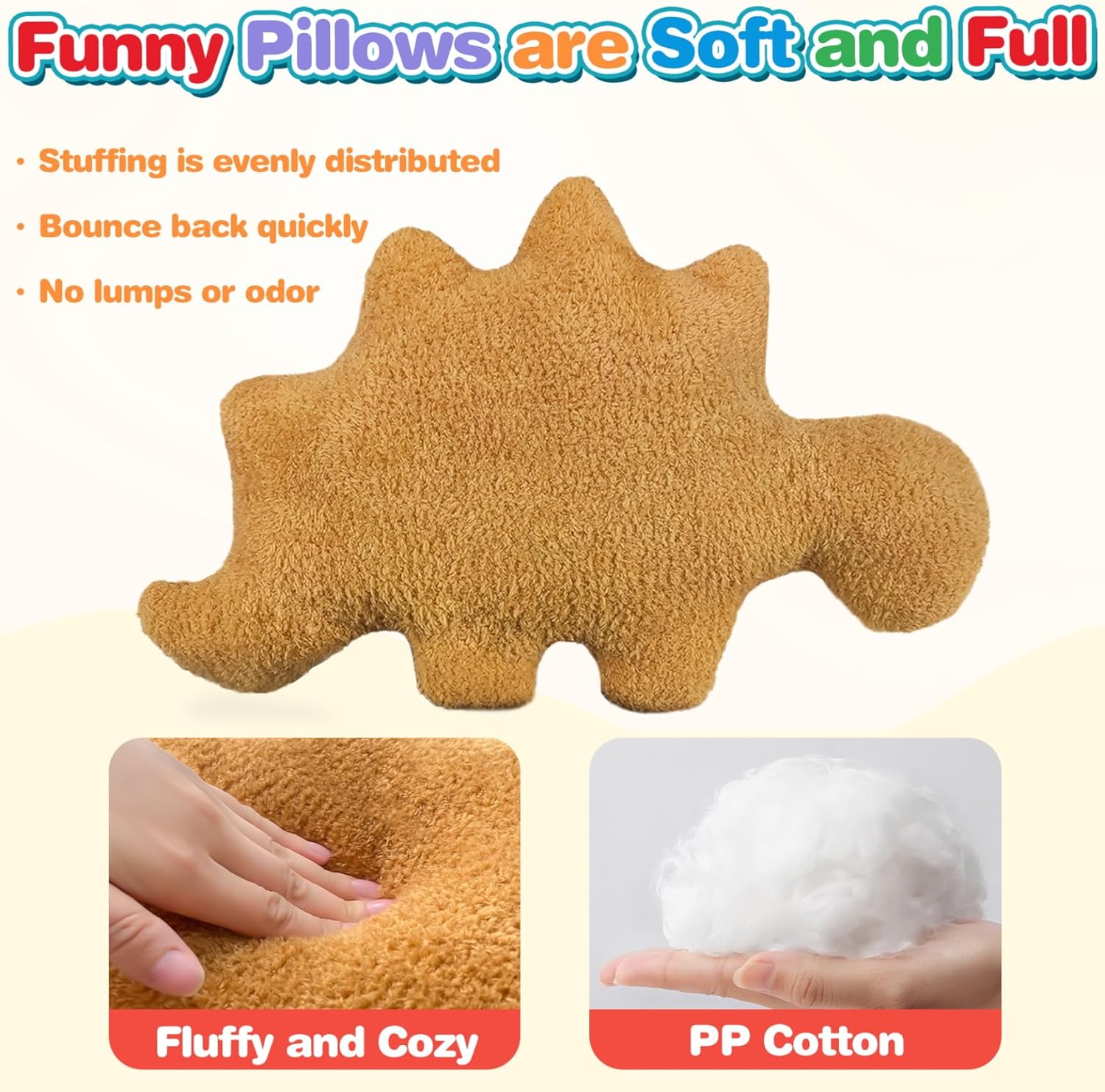Dino Nugget Pillow Plush