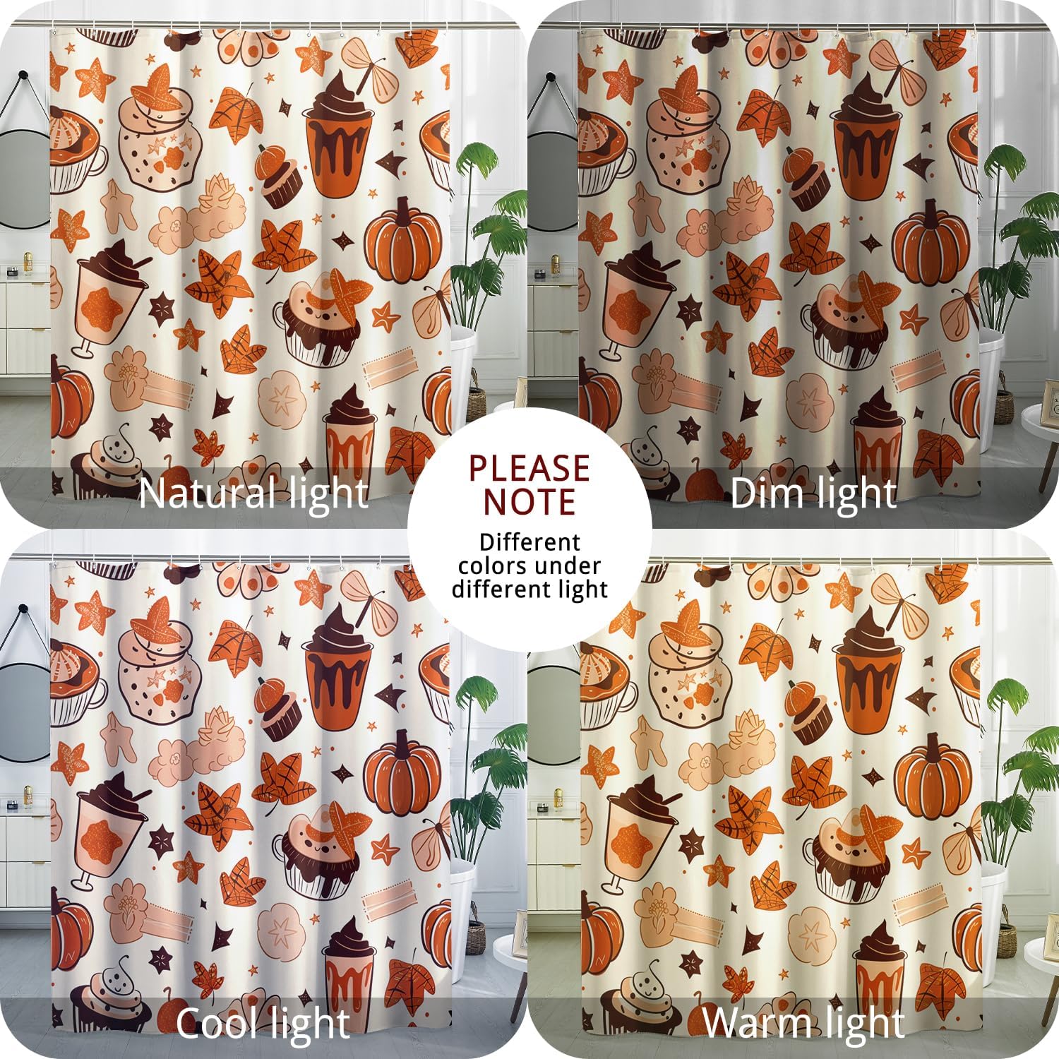 Perfect Autumn shower curtains