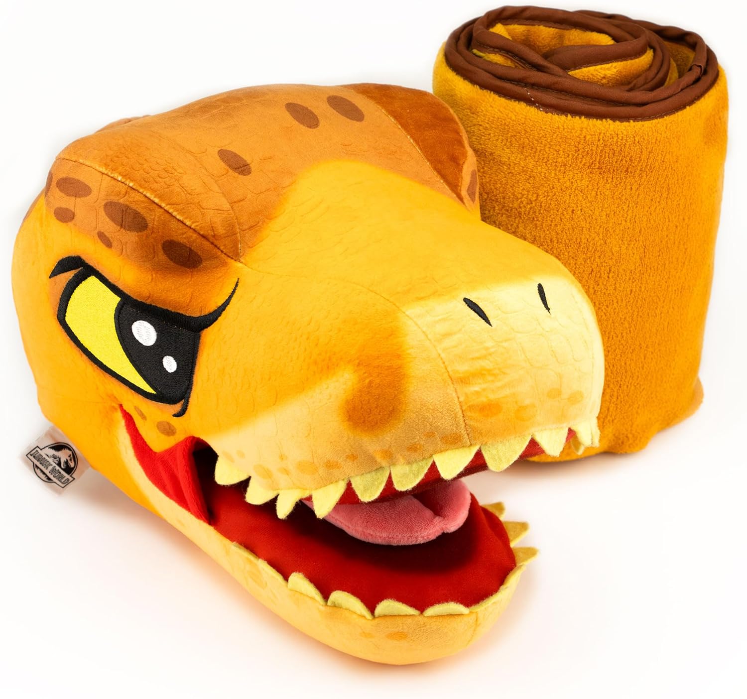 Jurassic World Dino Head Armrest Buddy Stuffed Plush Traveling Toy