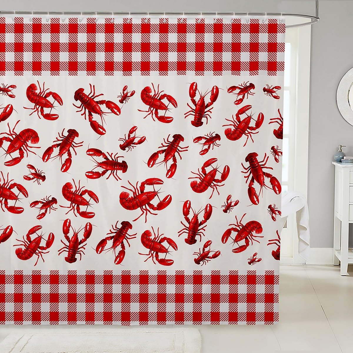 Feelyou 72x72 Crawfish Shower Curtain Style and Function in One