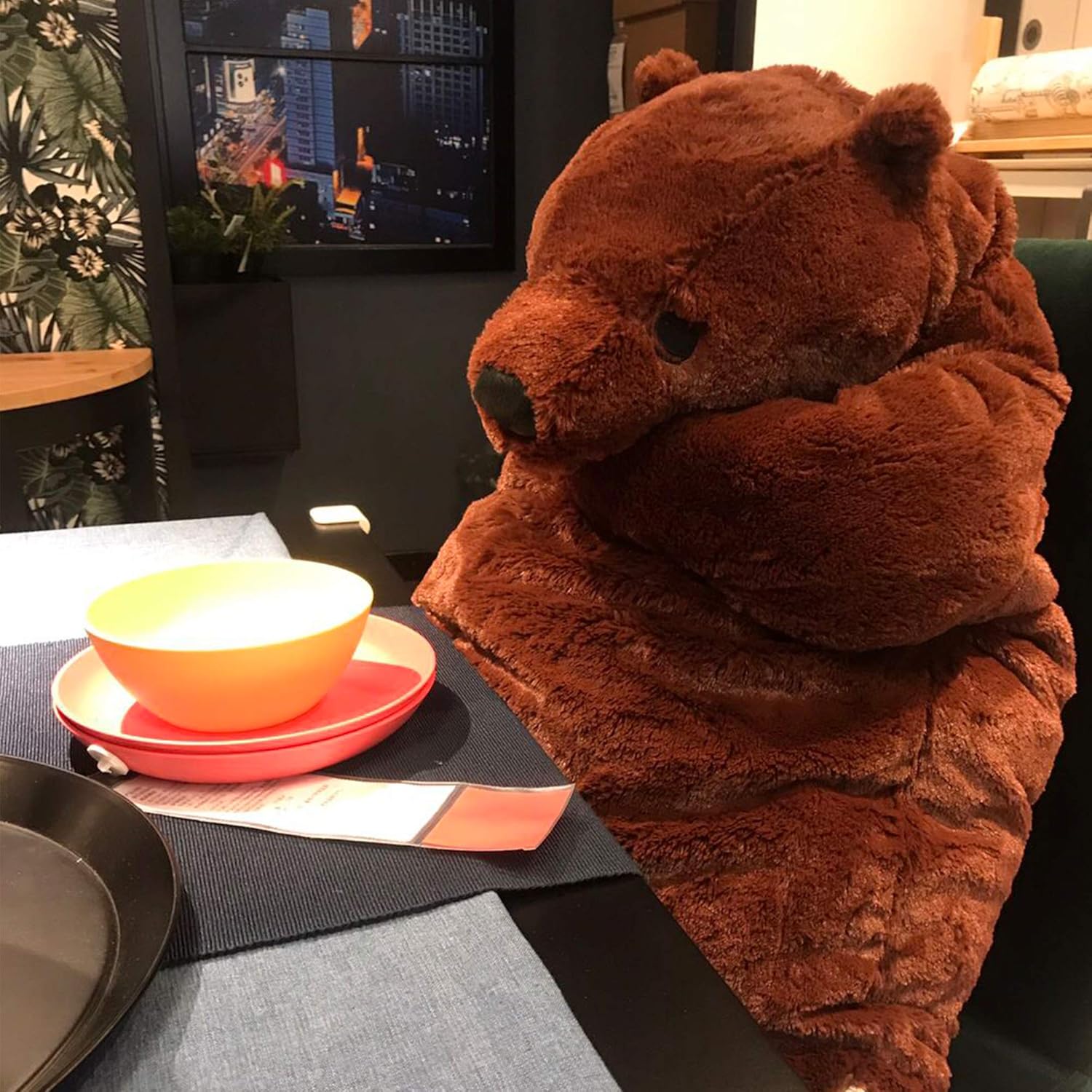236 Inch Giant Bear Plush Hugging Pillow Toy