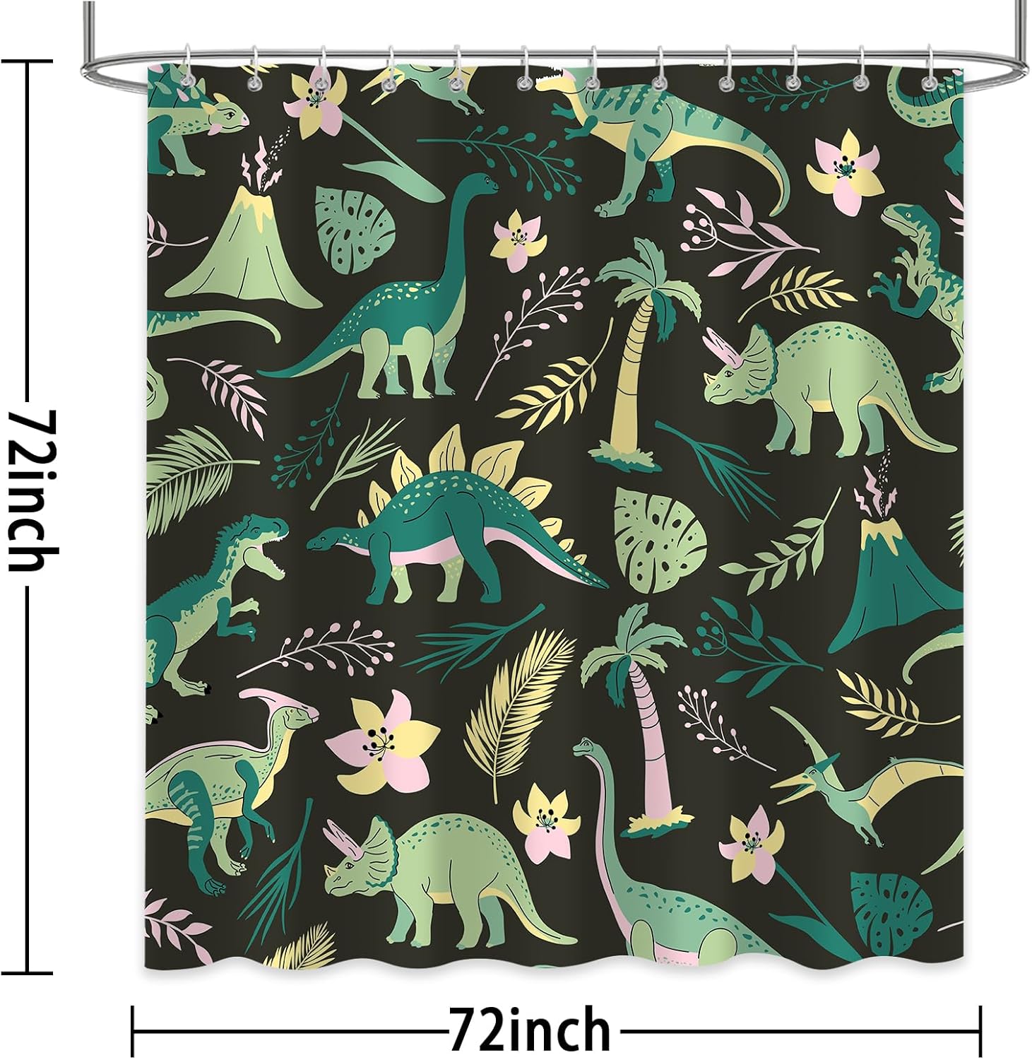 Fun Dinosaur Shower Curtain
