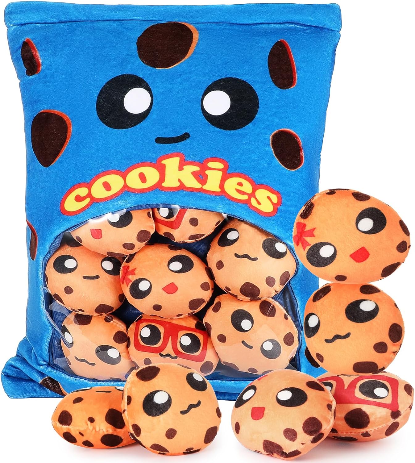 Cute Plush Pillow with Cookies for Fans of Kawaii Comfort