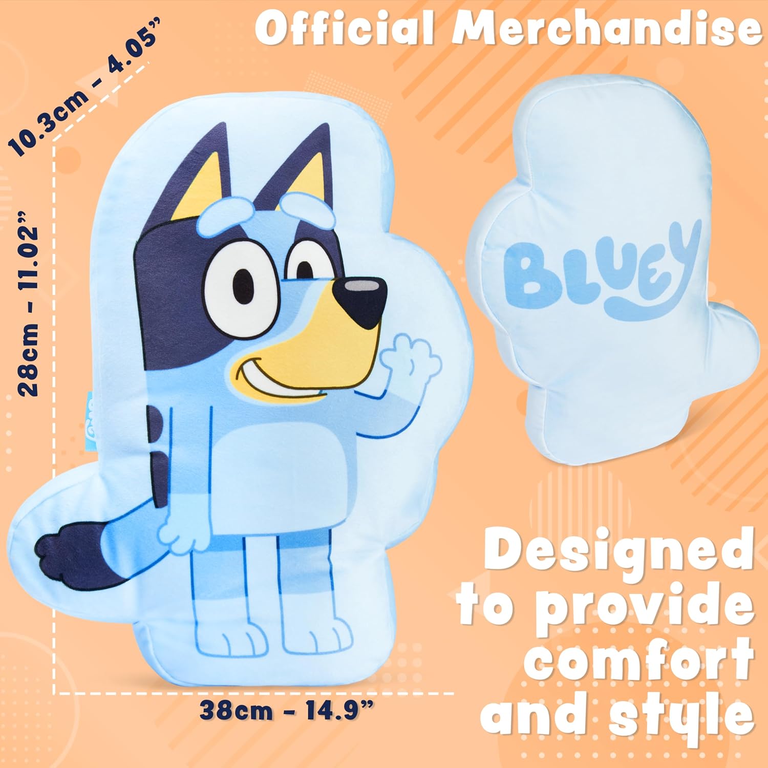 Cuddle Adorable Bluey Plush Pillow