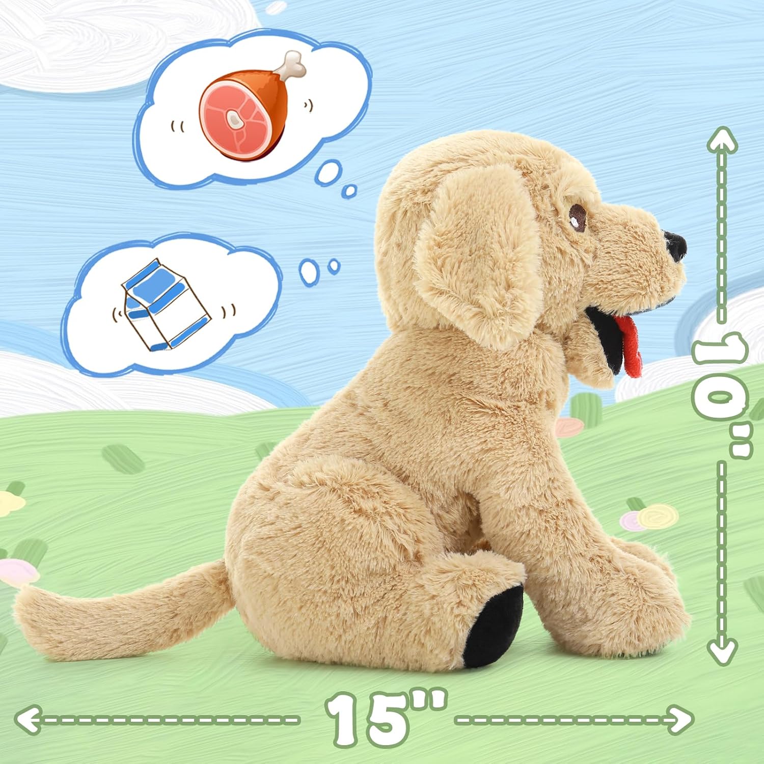 Golden Retriever Dog Plush for Kids