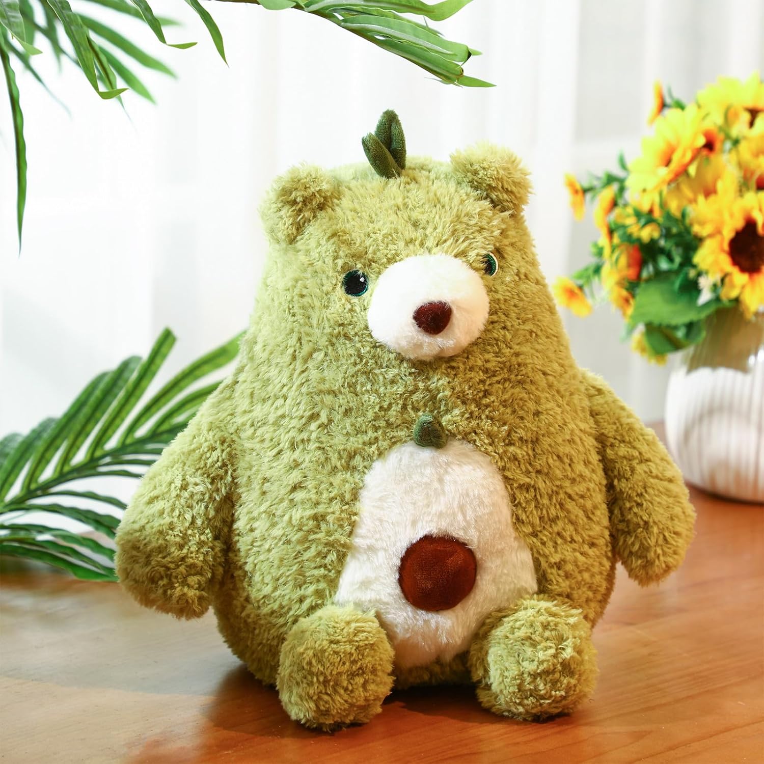 HyDren Avocado Bear Plush Pillow Stuffed Animal