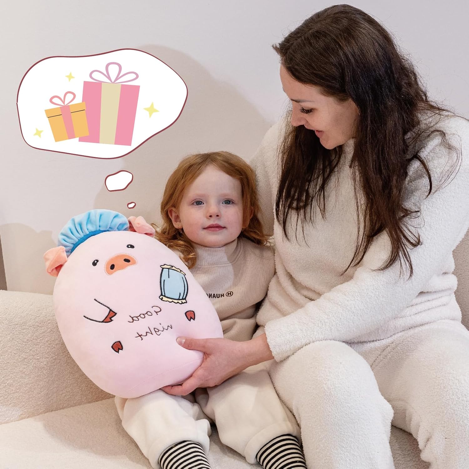 14 Farm Pig Plush Pillow for Kids Adults