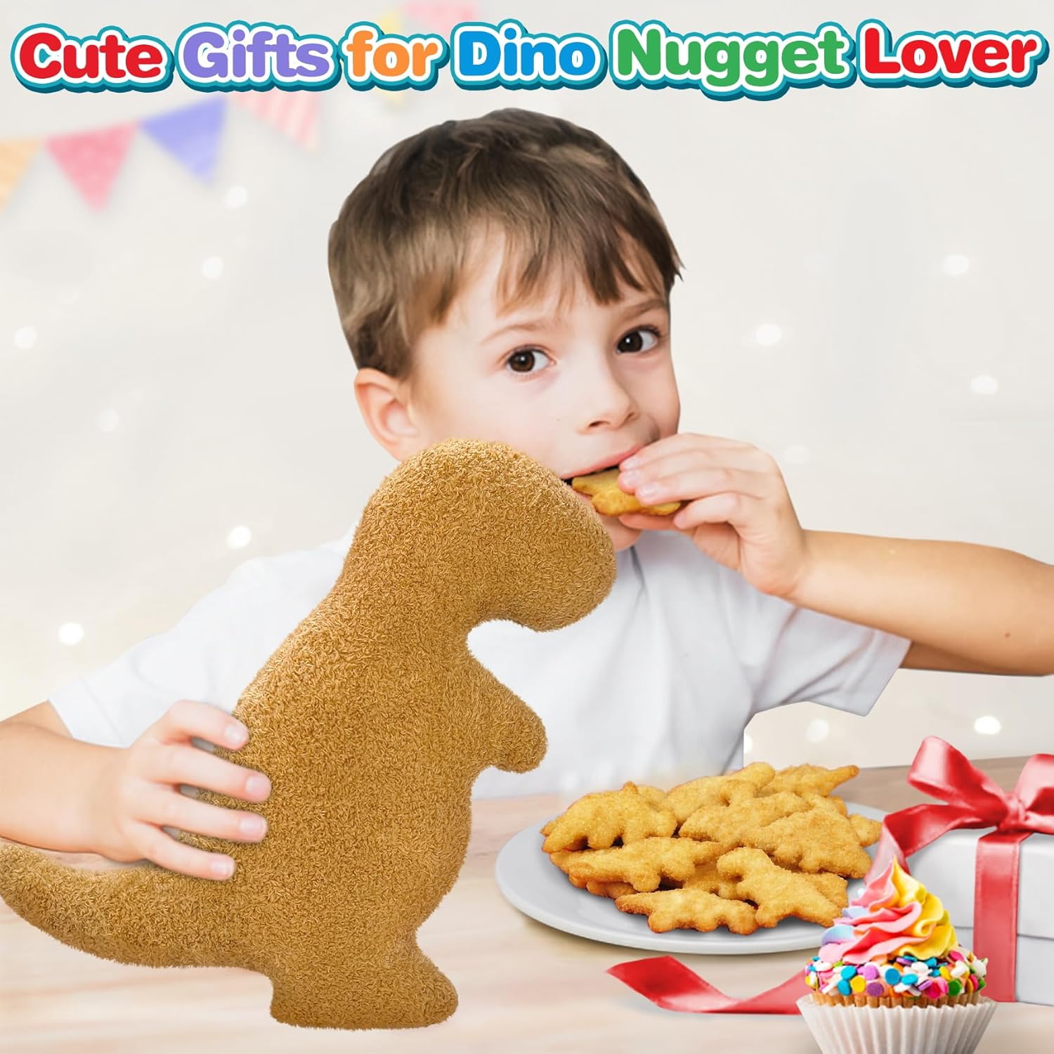 Dino Nugget Pillow Plush