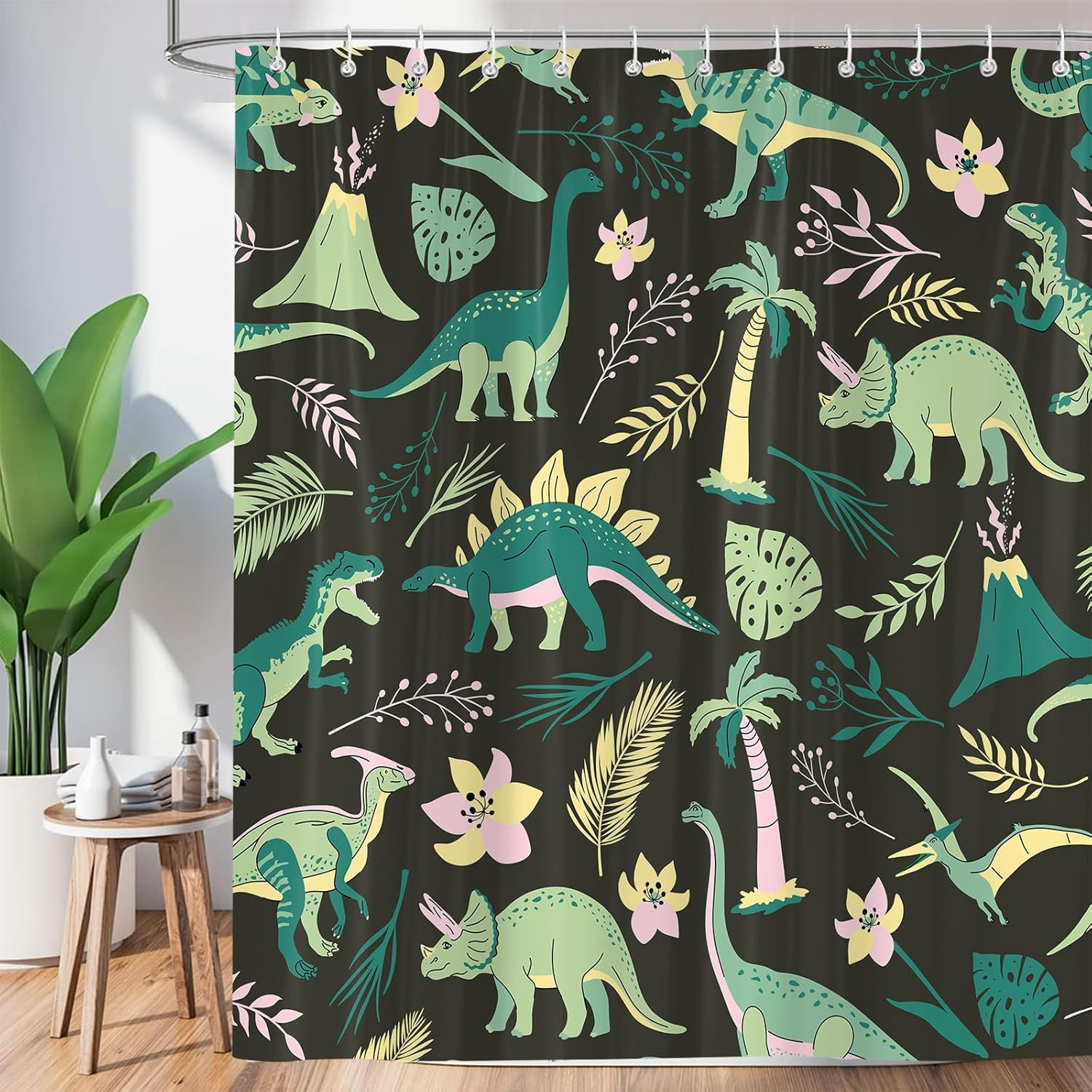 Fun Dinosaur Shower Curtain